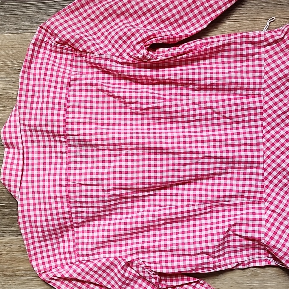 Lauren Ralph Lauren Pink Checkered Long Sleeve Dress - Picture 16 of 16